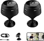 Camtrix Security Camera, Camtrix Magnetic Mini Security Camera, Mini 1080p HD Camera, Night Vision Motion Detection Security Cam with App (2PCS)
