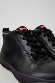 Peu Pista GORE-TEX Black Leather and Textile Ankle Boots for Women