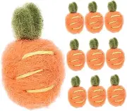 TEHAUX 10Pcs Felt Hairpin Making Kit Creative Carrot Hair Clip Accessories for DIY Craft for Enhance Parent Bonding