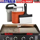 Griddle Cleaning Kit Stainless Steel BBQ Grill Scraper Cleaning Scrubber Tool