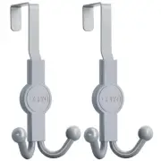 Over The Door Hooks, 2 Pack Door Hanger Hooks for Hanging Clothes, Towels, Ha...