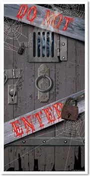 Halloween Spooky "DO NOT ENTER" Door Cover- discontinued