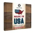 Made in USA Black Walnut Wood Cutting Board by Virginia Boys Kitchens (17x11)