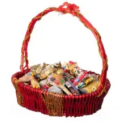NEW Wickerwise Hand Woven Basket, Wicker Basket - Perfect Storage Basket