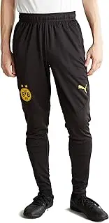 777617 Men's Soccer Football Club Team European BVB Training Pants, 24 Fall/Winter Colors Puma Black/Faster Yellow (02), M