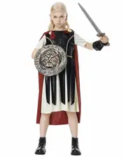 Deluxe Gladiator Roman Girls Costume