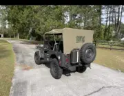 STITCHED CANVAS SOFT TOP FOR WILLYS JEEP Ford MB GPW GREEN,BROWN,GREY,BLACK