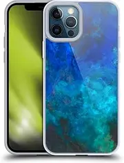 Head Case Designs Officially Licensed LebensArt Blue Malachit Textures Gel Case [Military Grade Protection] Compatible with Apple iPhone 12 Pro Max