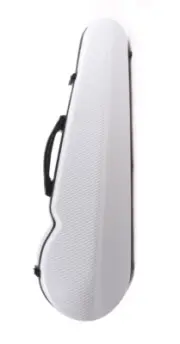 Violin Case 4/4 Full Size Fiberglass Light Weight Box with Backstraps Hygrometer