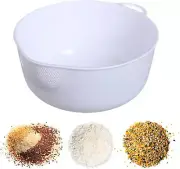 Japanese Rice Washing Bowl, Quinoa Washer Strainer Small Plastic Side Drainers 2