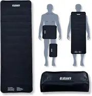 Large Full Body Ice Pack - 16x45 inches, Black Reusable Gel Ice Pack for Back