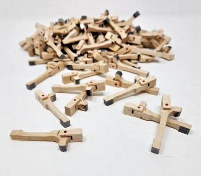 Wood Compact Action Piano Jacks With Flanges- Set of 90