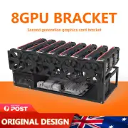 8GPU Open Mining Machine Rig Frame Case Motherboard Bracket ETH/ETC/ZEC Ether