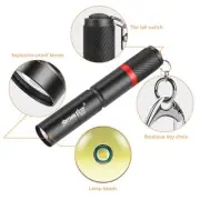 Mini Flashlight Torch Light Black LED Key Light Mini Super Bright Aluminum Alloy