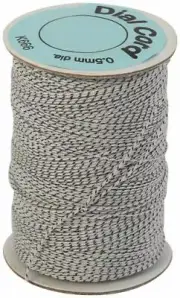 2 x 100M Valve Tube Dial Cord Vintage Radio Repair 0.5mmØ/0.6mmØ Black/ White