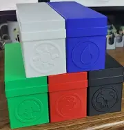 5 Deck Boxes - Holds 15 Commander Decks total plus SB/token- Magic The Gathering