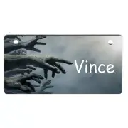 Zombie Hands Personalized 5" x 2.5" Dog Crate Tag FREE SHIPPING