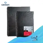 CANSON ONE ARTBOOK 素描本螺旋黑色 100GSM 80 張
