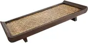 Elegant Rattan Serving Tray Design for Tea Snacks and Drinks for Home Hotels and Beauty Salons Versatile Food Storage and Decorative