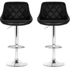 Artiss Black Gaslift Swivel Barstool 2 Pack Vintage Look High Quality Elegant