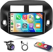 8-core 2G+64G Car Radio for Toyota RAV4 2007 2008 2009 2010 2011, Wireless Apple Carplay Android Auto Car Stereo, 10.1” IPS Touchscreen with WiFi, GPS, Bluetooth, FM/RDS, 32EQ DSP, Rear Camera