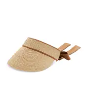 Lack of Color Raffia & Linen Visor