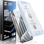 SmartDevil 3 Pack Screen Protector for iPhone 15 Pro Max (6.7 Inch) Tempered Glass, HD Clear Film, Easy Installation, Dust-Free & Bubble-Free