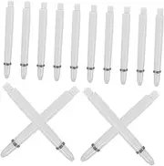 Generic 50 Pcs 2ba Pole Arbor Shafts Precision Flex Long Flights Must Haves Shaft Universal Soft Shaft Balance Shafts Nylon Beige