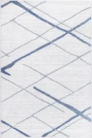 Kimberley Lattice Light Blue Contemporary Rug