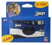 1SHOT Fun Shooter Flash ISO 400 35mm 27 Exposure Single Use Film Camera