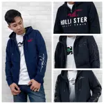 【NEW START精品服飾-員林】HOLLISTER 海鷗 手臂字母 內刷毛 連帽外套 素面外套