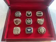Michael Jordan Ultimate Championship And Hall Of Fame 9 Rings Set In Display Box