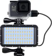 60 LED Video Light with 5200mAh Charger for Gopro Hero 12, Hero 11/10/9/8/7/6/5