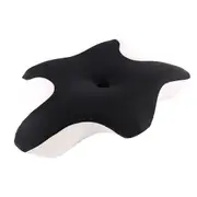 Cervical Pillow for Neck and Shoulder,Contour Memory Foam Pillow,Ergonomic Neck Support Pillow for Side Back Stomach Sleepers with Pillowcase,Black
