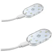 Dome Light Finger Touch Sensor Reading Lamp USB Rechargeable Car Interior Parts (for: Volvo)