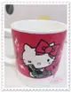♥小花花日本精品♥ Hello Kitty 馬克杯 咖啡杯 陶瓷杯 水杯 粉色 蝴蝶結 趴姿 11208303