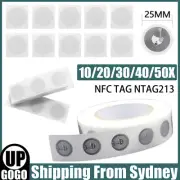 UP 50X NFC TAG Sticker NTAG 213 Universal Label RFID Tag For Android NFC Phones