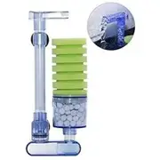 Single Sponge Filter W/ Media Chamber XY-2881 L( FL 7) For Fish Shrimp Snail Tank Aquarium