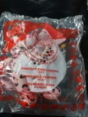 McDonalds Happy Meal Build-A-Bear #5 Pawfect Pink Leopard Plush 2009 Sealed. L
