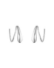 Georg Jensen Sterling Silver Mercy Swirl Threader Earrings OS