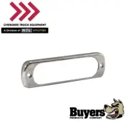 Buyers Products 8892620 Chrome Bezel for Thin Dual Row 4.5" LED Strobe Light