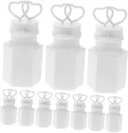 KOMBIUDA 16Pcs Bubble Wand Bottles Bubble Maker Tubes for Bubble Blower for Birthday Parties Outdoor Activities and Family Fun