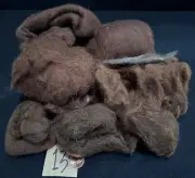 Needle Felting 100% Natural Wool Top Roving: WOODLAND BARK BROWNS - 3 Ounces