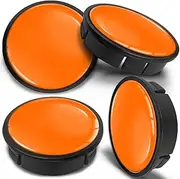 SkinoEu 4 x 60 mm Universal Alloy Wheel Hub Caps Wheel Centre Caps Wheel Hub Caps Wheel Hub Caps Hub Caps Orange CX 67