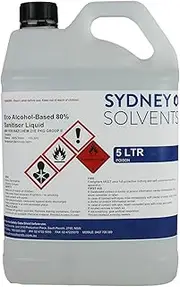 Eco Alcohol-Based 80% Sanitiser Liquid 5 Litre