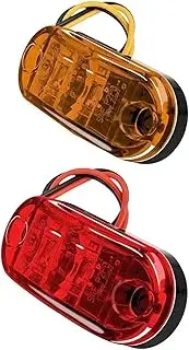 RUEHALF 10PCS LED Trailer Marker Lights 12-24V Front Rear Car Side Indicator Lights LED Clearance Marker Side Lights(White)