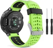 [TIOYW] Green Replacement Strap Watch Band For Garmin 235 Silicone Band For Garmin Forerunner 230/220/235/620/630/735XT Wrist bracelet