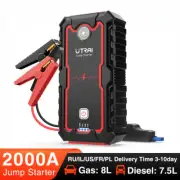 2000A Jump Starter Power Bank Portable Charger Starting Device For8.0L/6.0L Car