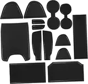 Cabilock 1Set Car Insert Center Console Liner Coasters for V Non Slip Cup Holder Pads Decorative Door Pocket Liners Car Styling Accessories for Organizing Items