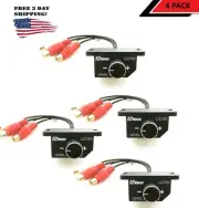 4x NEW Universal Control Knob Bass Knob Level Car Amplifier RCA Bass Volume